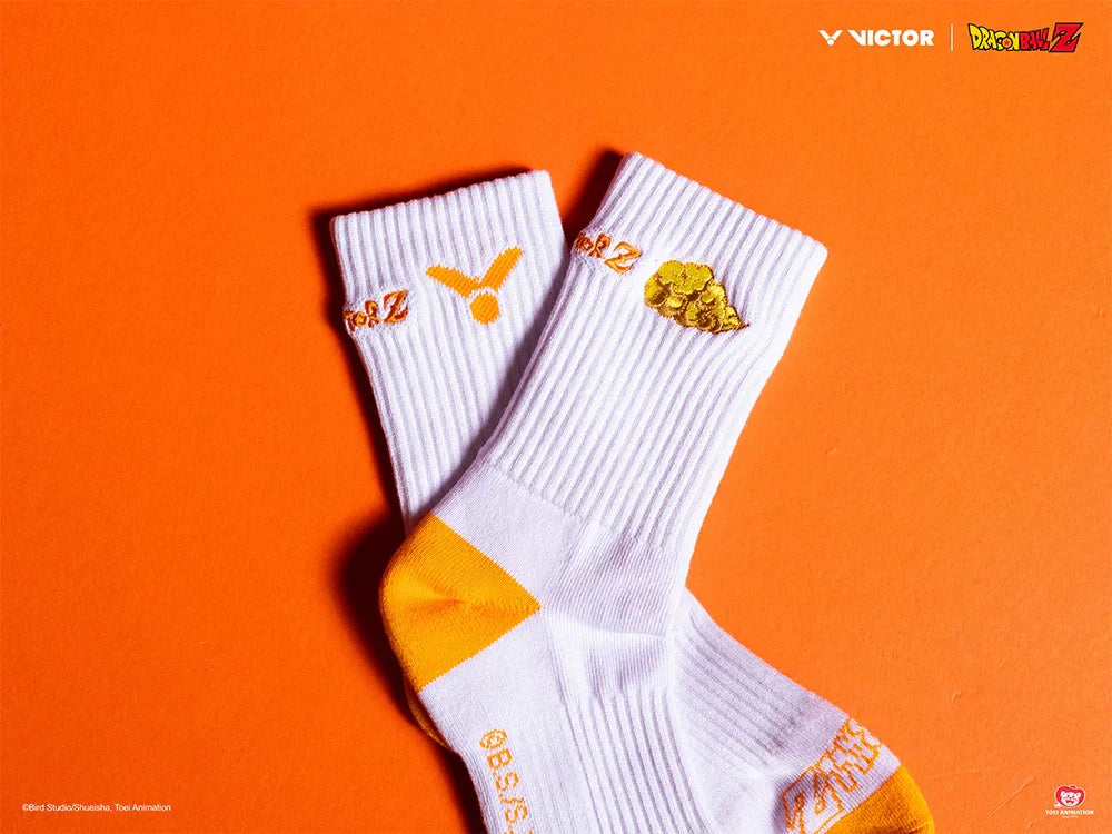 Victor x Dragon Ball Z Sports Socks UNISEX - SK509DBZ-A White
